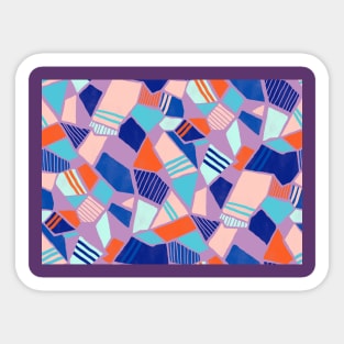 Purple Matisse Geometry Sticker